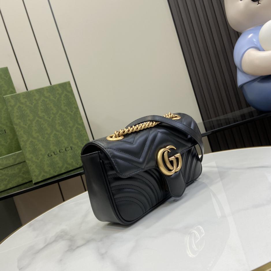 Con set completo di confezione originale in scatola verde Mini borsa a tracolla della serie Gucci Marmont